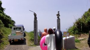 熊本県茂串海水浴場入口の写真