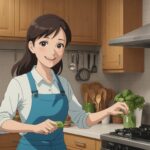 換気扇の掃除をしてる女性のイメージ画像