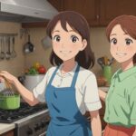 レンジフードを掃除してる女性のイメージ画像