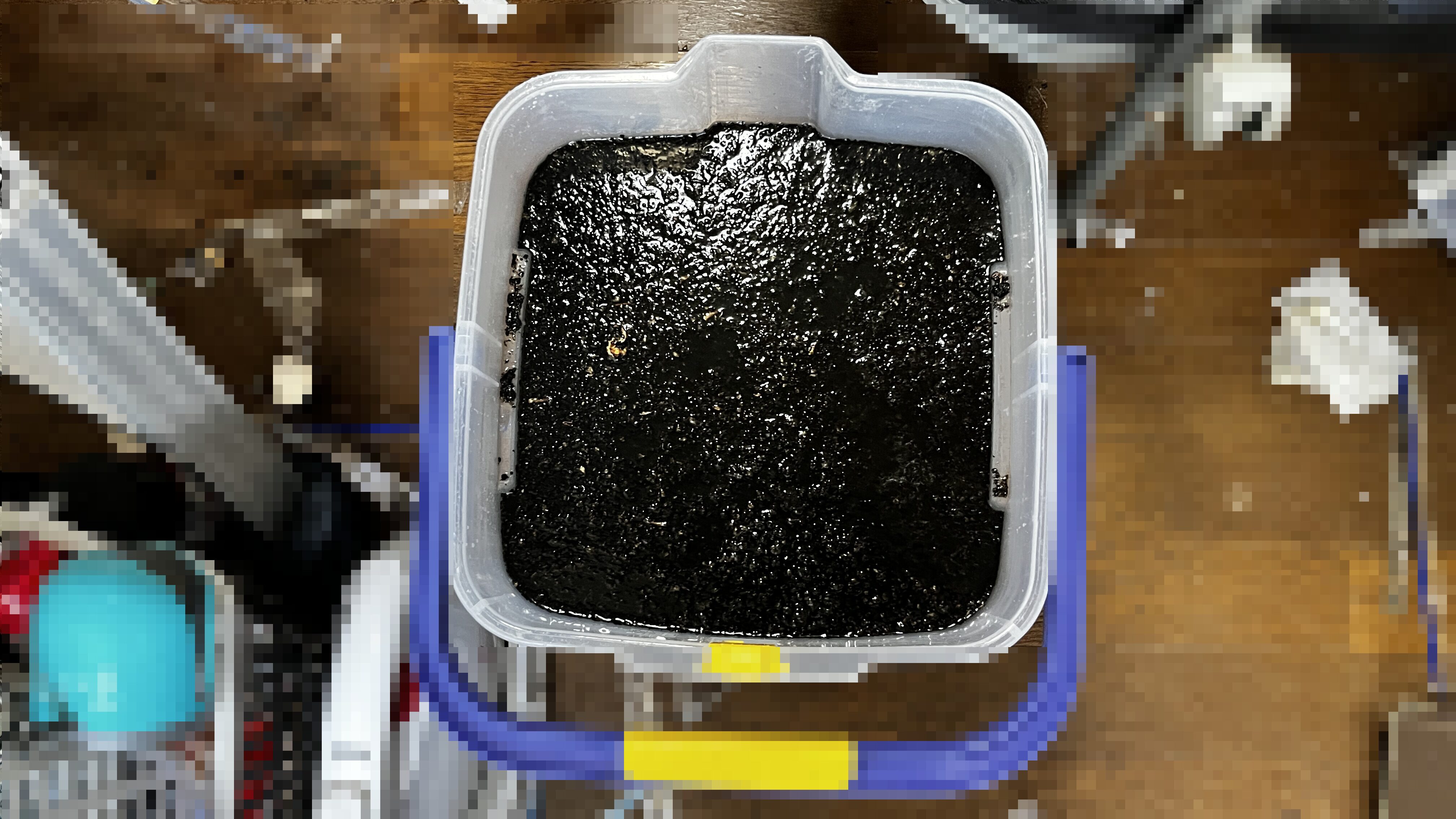 エアコンクリーニング後の汚水のイメージ画像