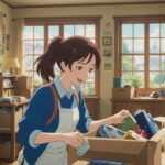 不用品回収をしてる女性のイメージ画像